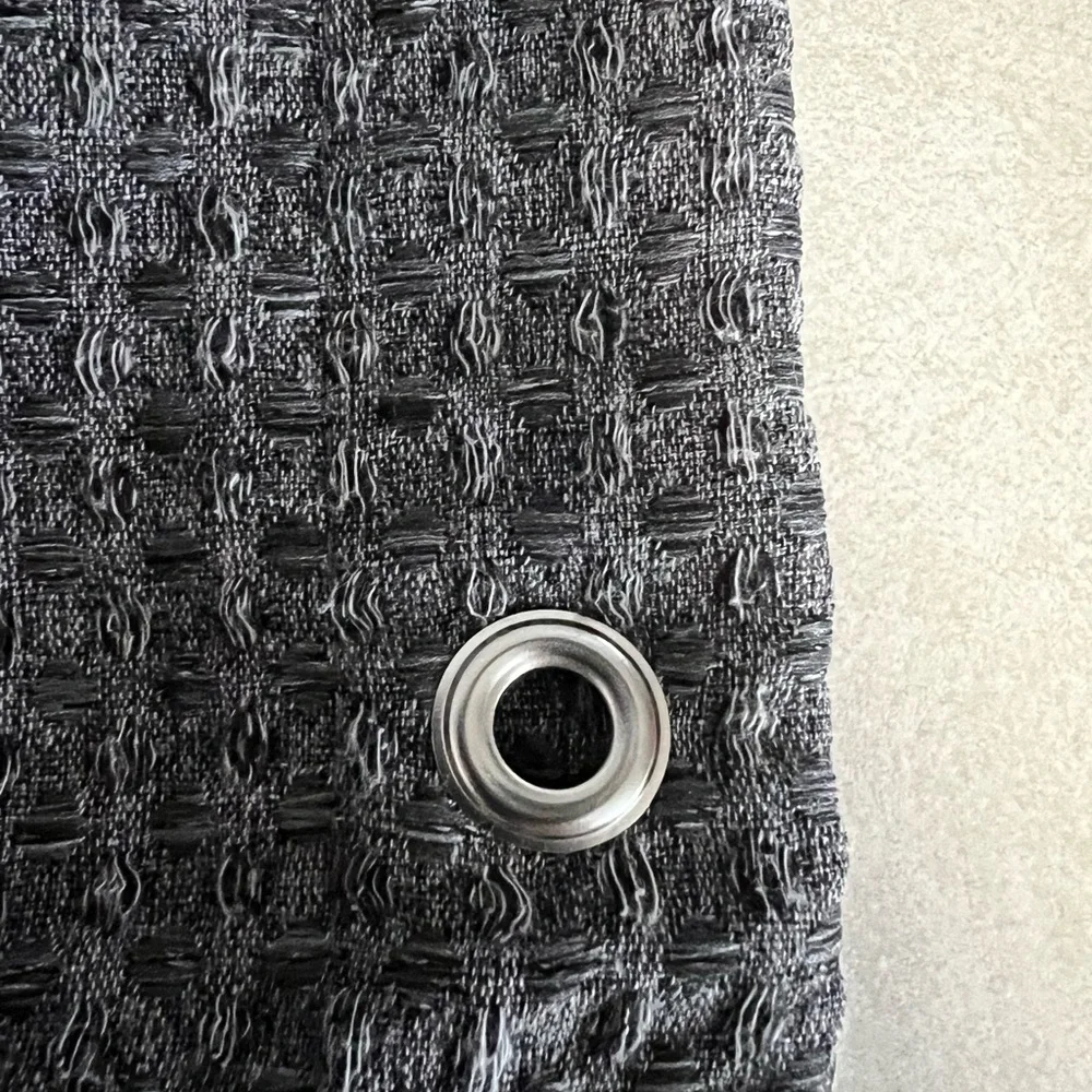 Gray Textured shower curtain